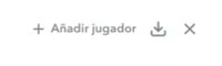 Botón + Añadir jugador en el modal de comparación